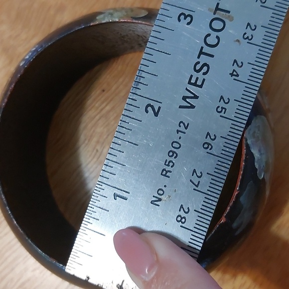 Alligator Crocodile Wood Bangle Bracelet Unique Reptile Hand Painted - Picture 4 of 4